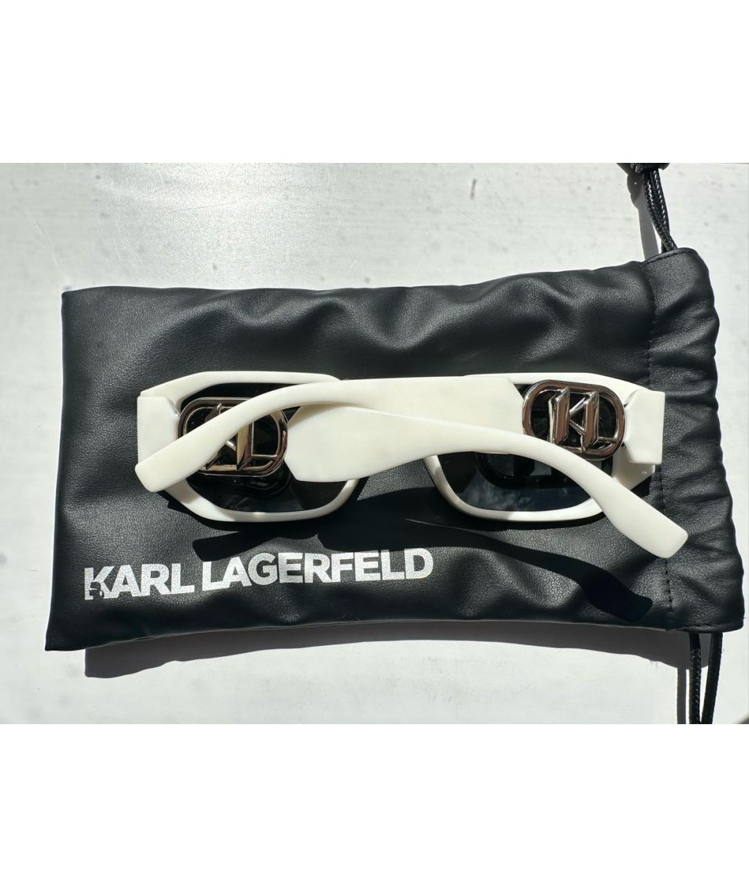KARL LAGERFELD Белые солнцезащитные очки, фото 2