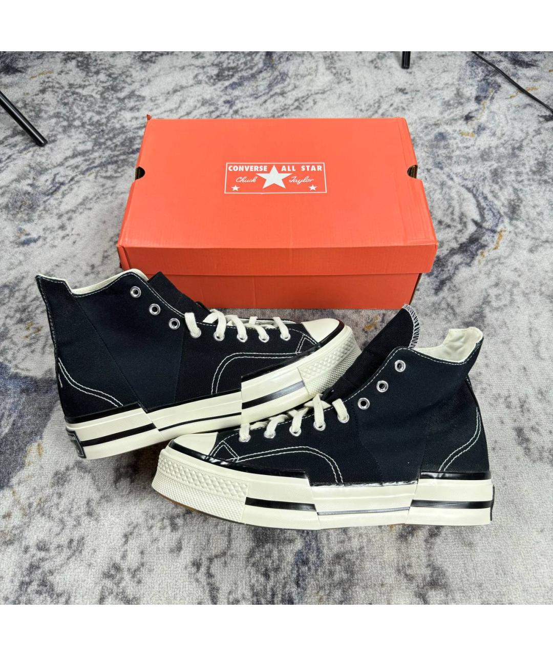 CONVERSE Черные высокие кроссовки / кеды, фото 2