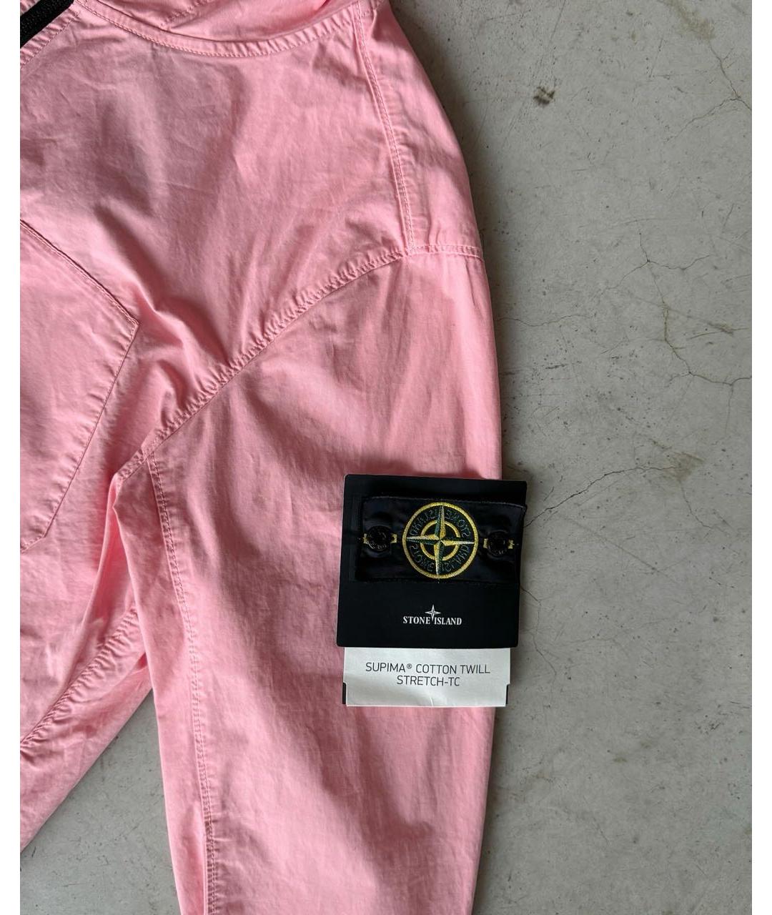 STONE ISLAND Розовая хлопковая куртка, фото 3