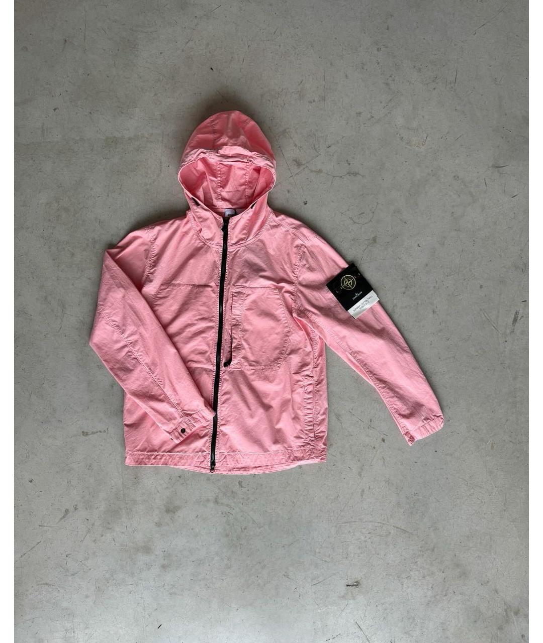 STONE ISLAND Розовая хлопковая куртка, фото 5
