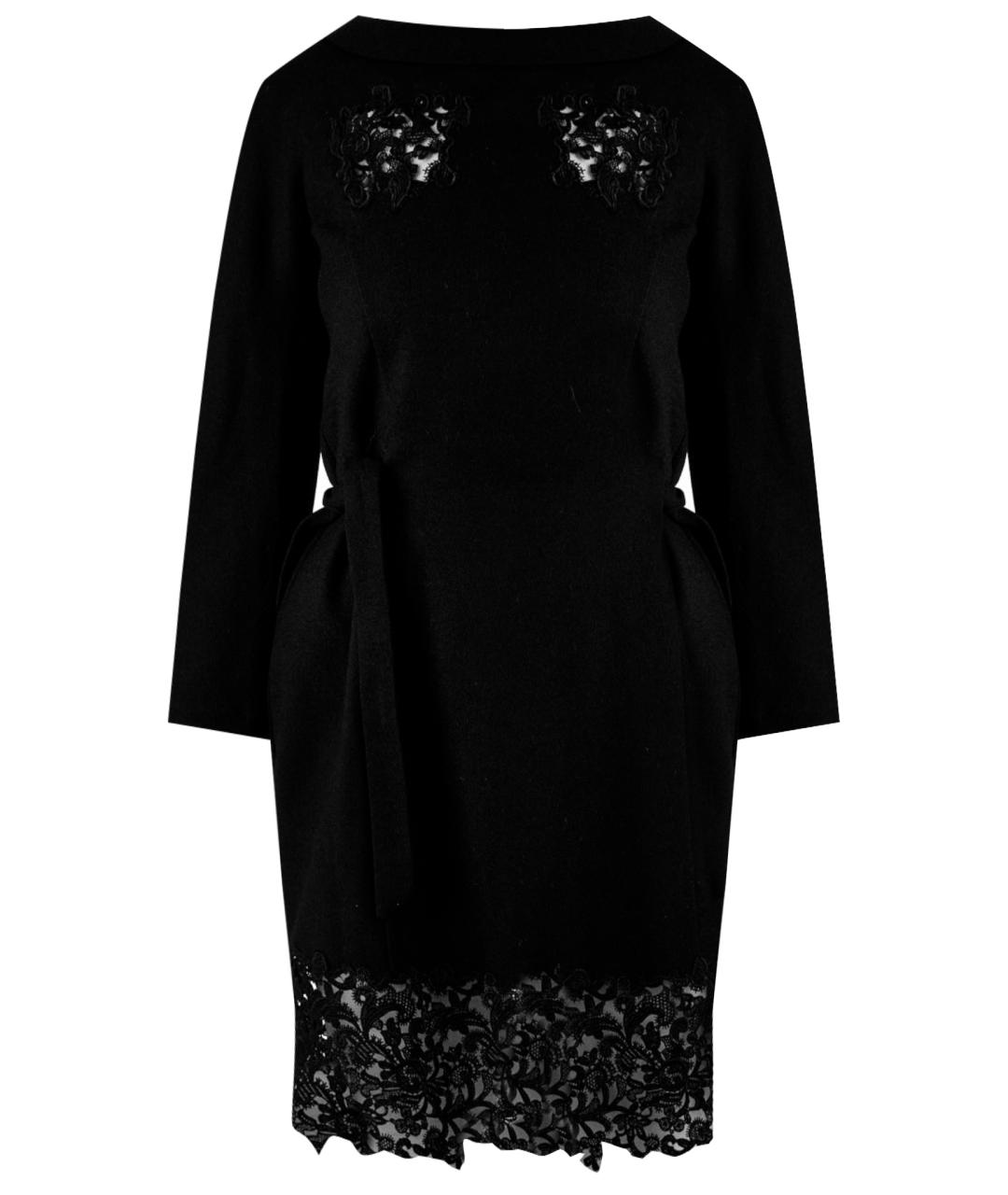JOHN GALLIANO Черное шерстяное коктейльное платье, фото 1