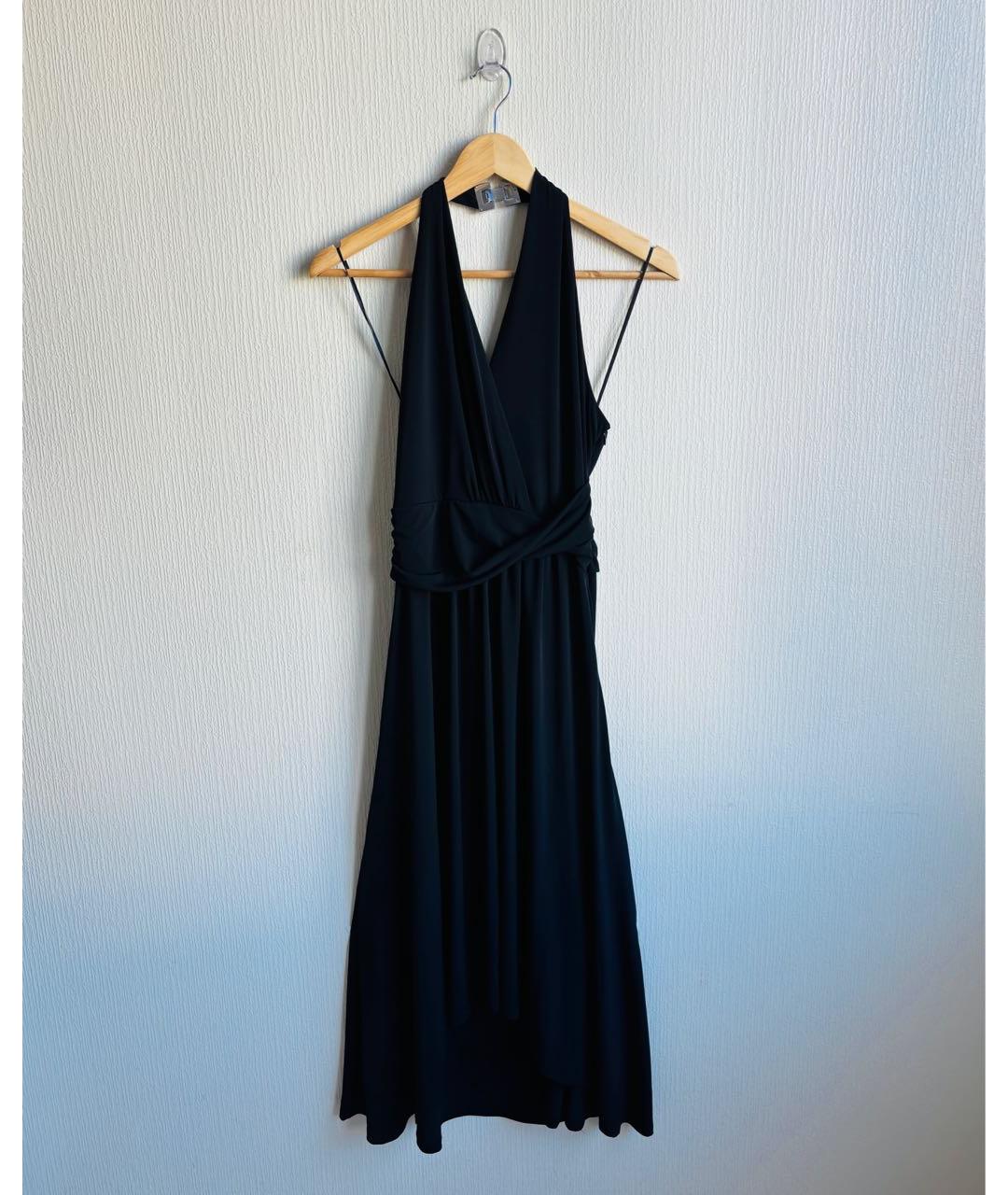 MICHAEL KORS Черное полиэстеровое коктейльное платье, фото 9