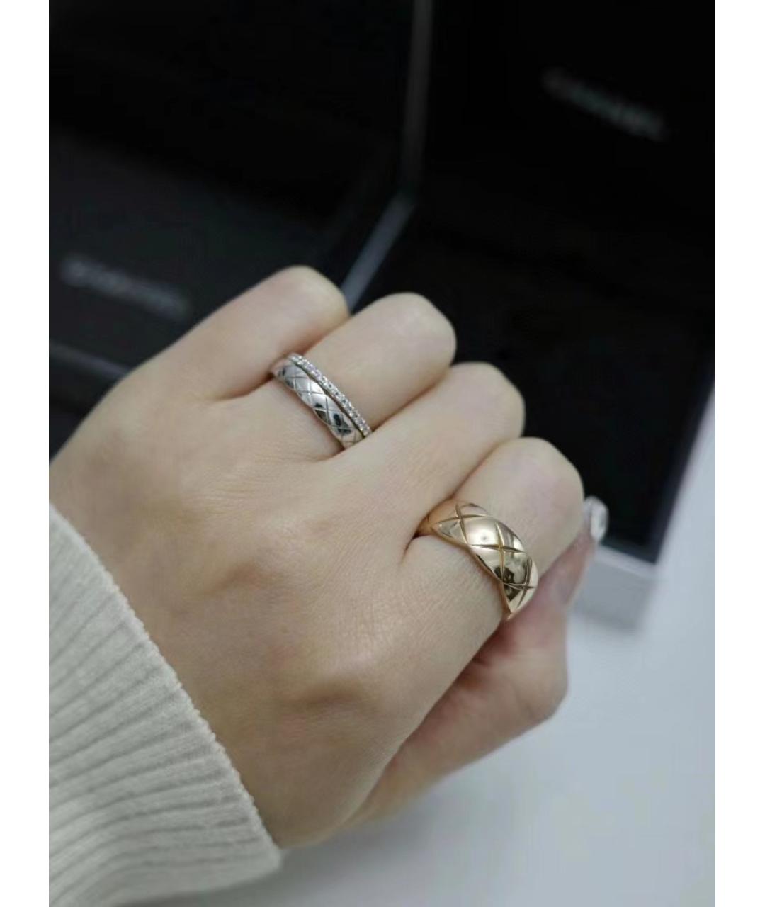 CHANEL Серебряное кольцо из белого золота, фото 4