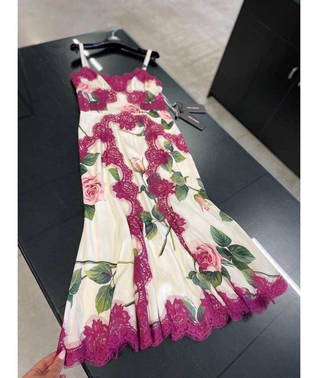 DOLCE&GABBANA Мульти коктейльное платье, фото 4