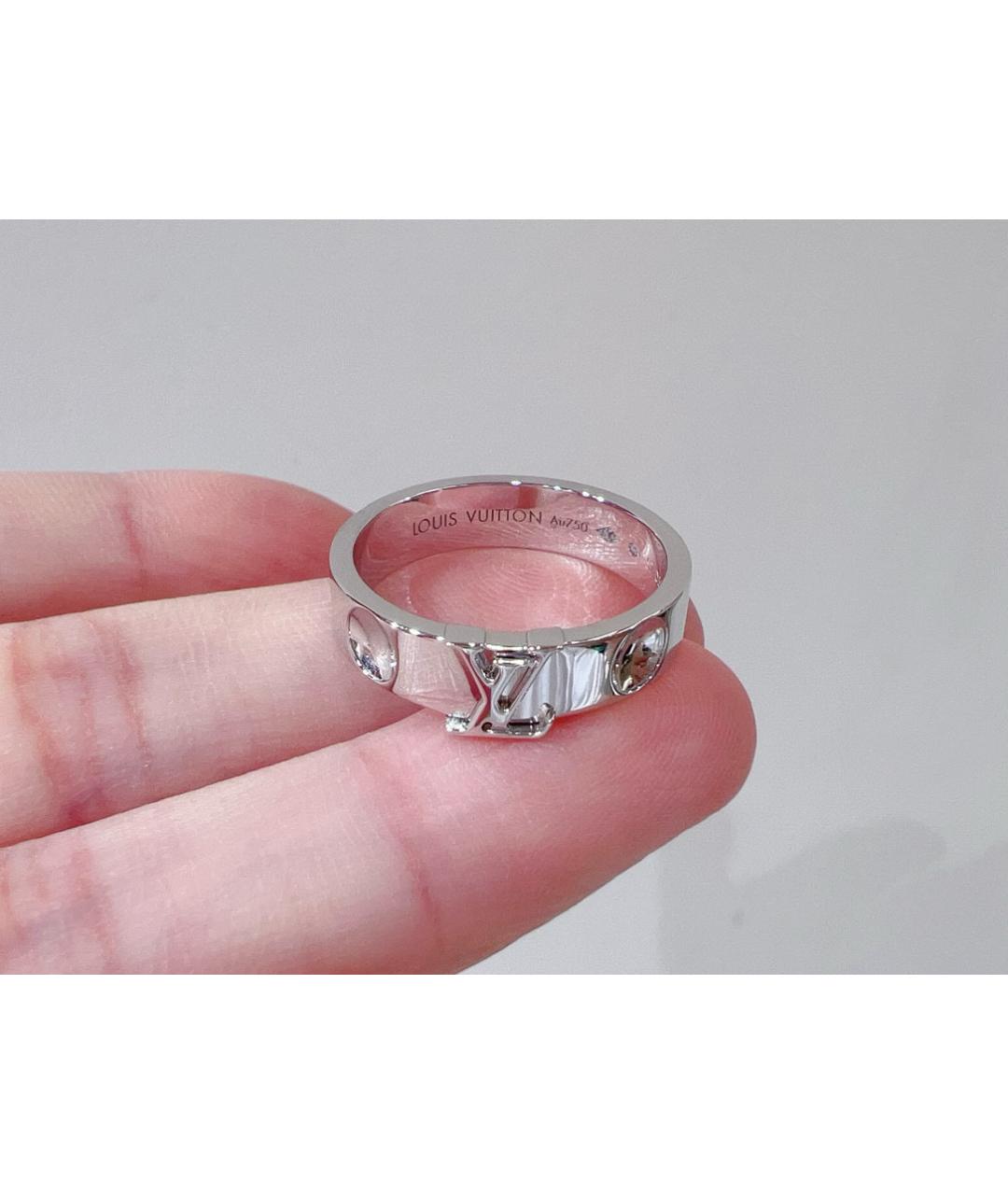 LOUIS VUITTON PRE-OWNED Серебряное кольцо из белого золота, фото 7