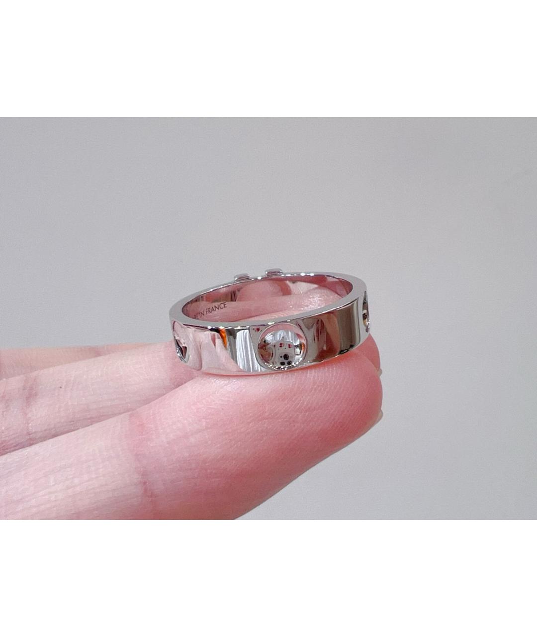 LOUIS VUITTON PRE-OWNED Серебряное кольцо из белого золота, фото 4