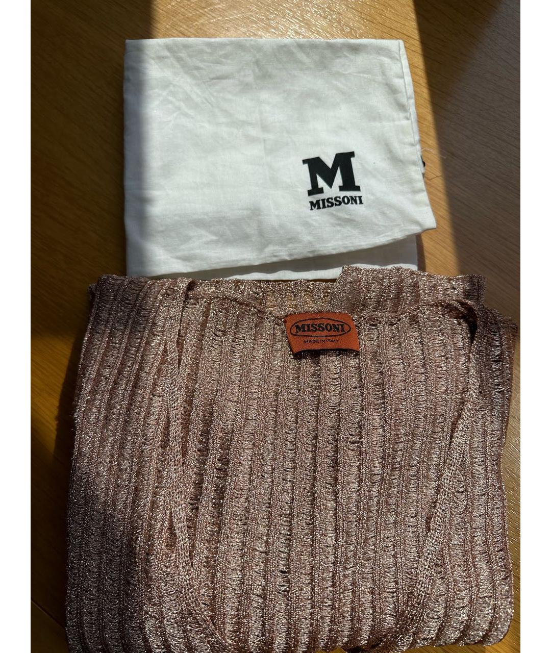 MISSONI Золотой полиэстеровый джемпер / свитер, фото 8