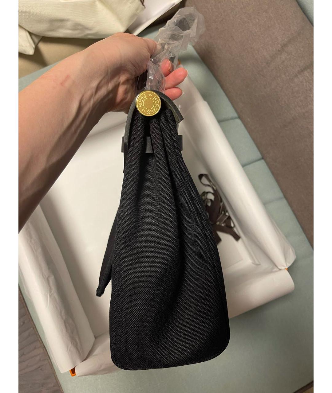 HERMES PRE-OWNED Черная сумка с короткими ручками, фото 3