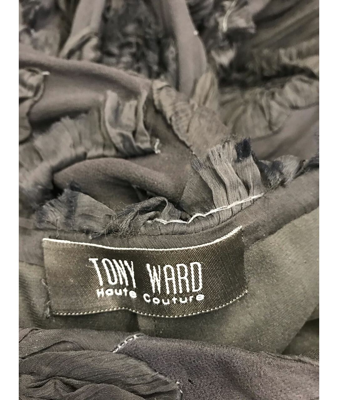 TONY WARD Черная юбка макси, фото 4