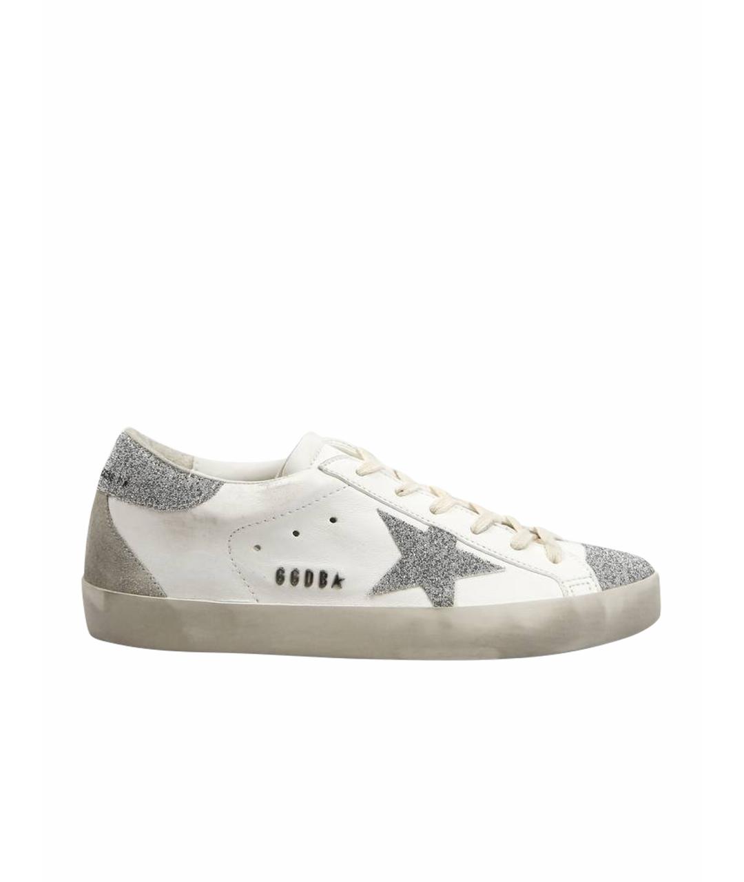 GOLDEN GOOSE DELUXE BRAND Белые кожаные кеды, фото 1