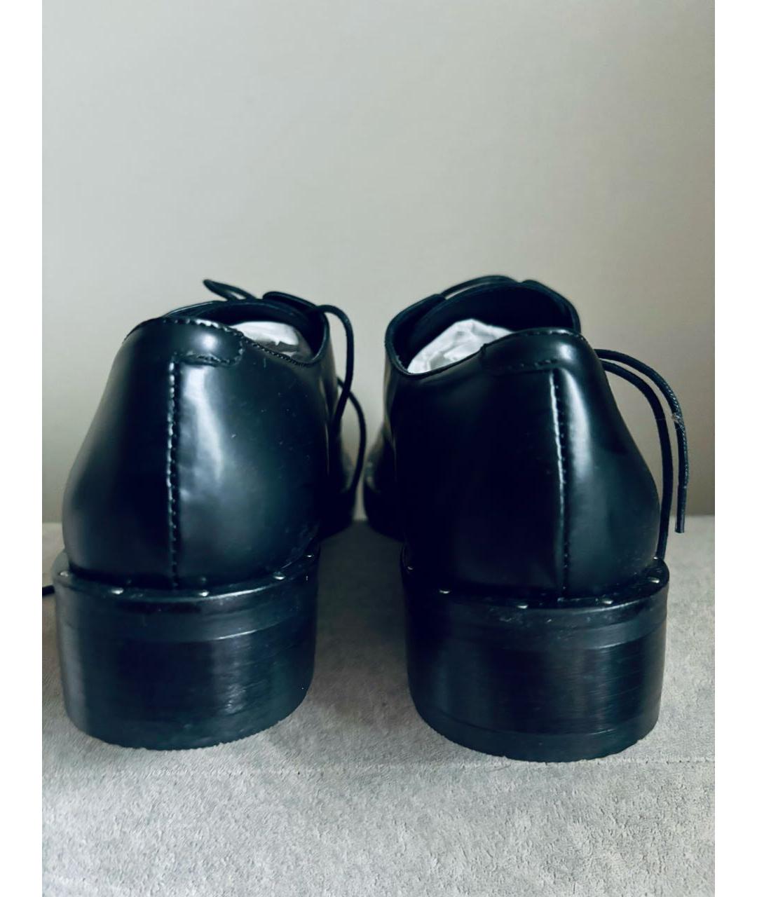 TOSCA BLU Черные кожаные туфли, фото 3