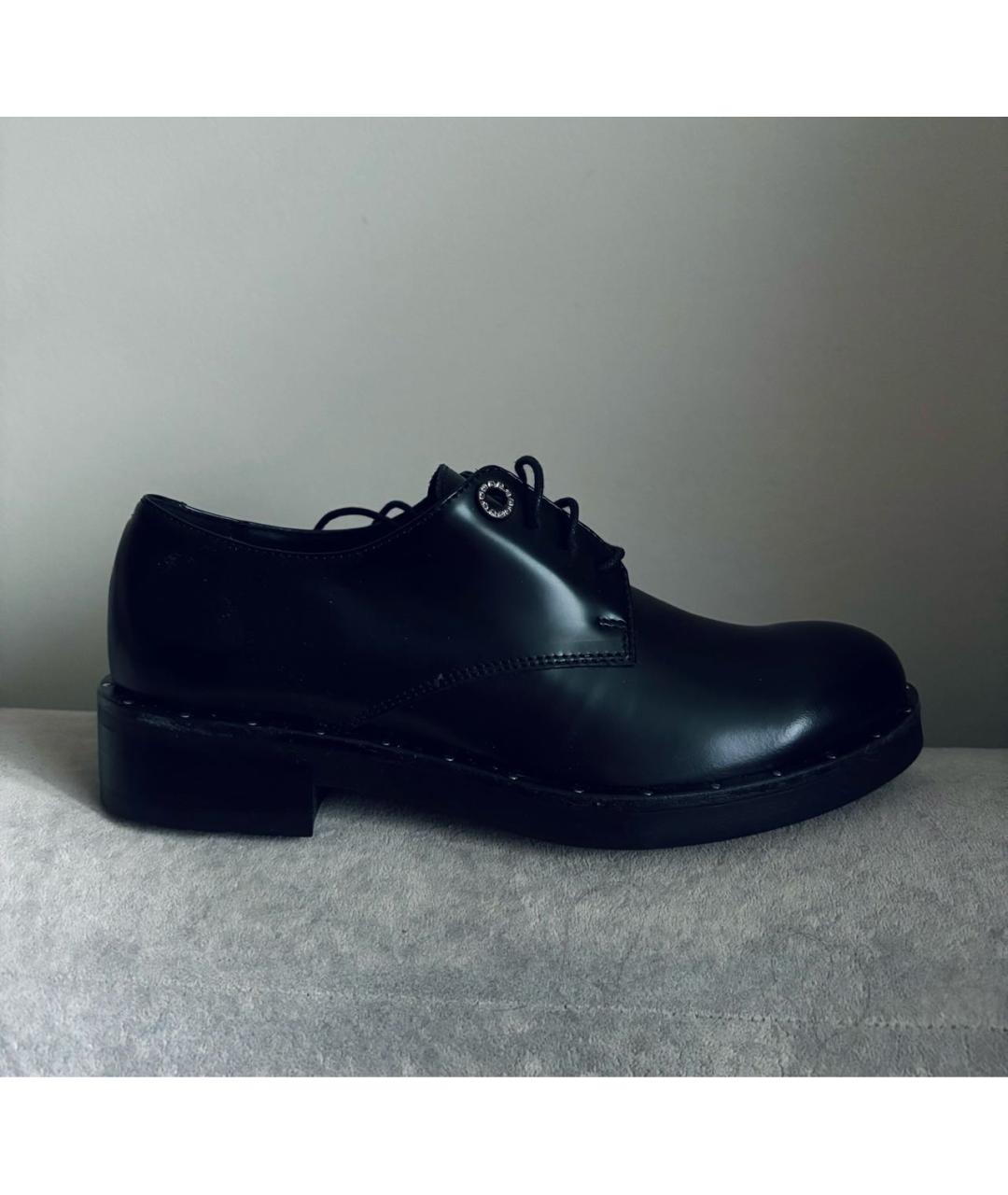 TOSCA BLU Черные кожаные туфли, фото 9