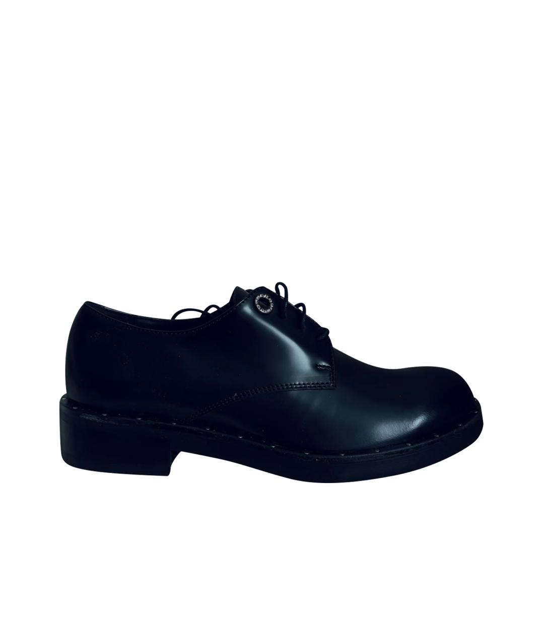 TOSCA BLU Черные кожаные туфли, фото 1