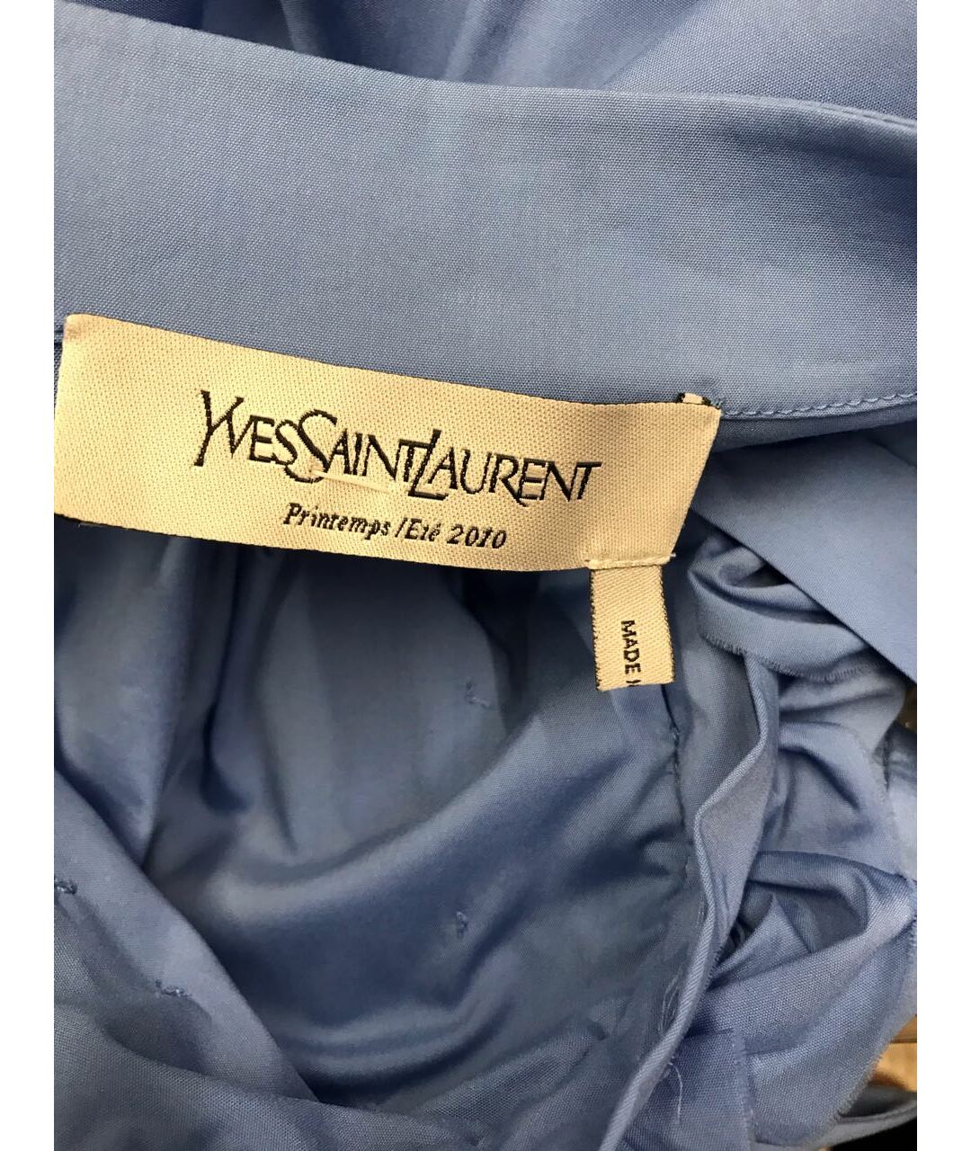 YVES SAINT LAURENT VINTAGE Голубая рубашка, фото 5