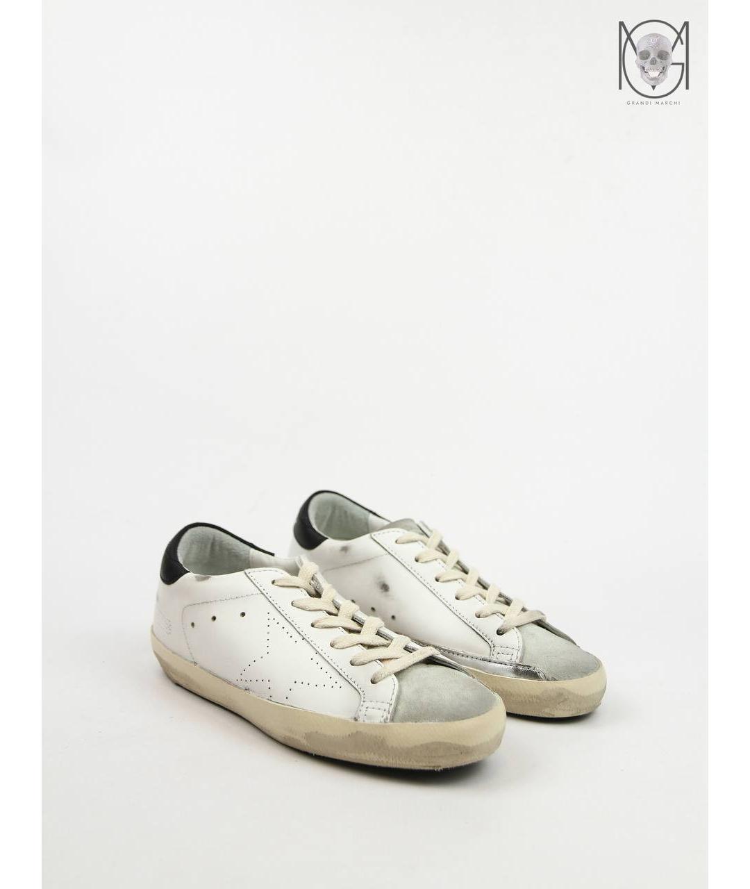 GOLDEN GOOSE DELUXE BRAND Белые кожаные кеды, фото 2