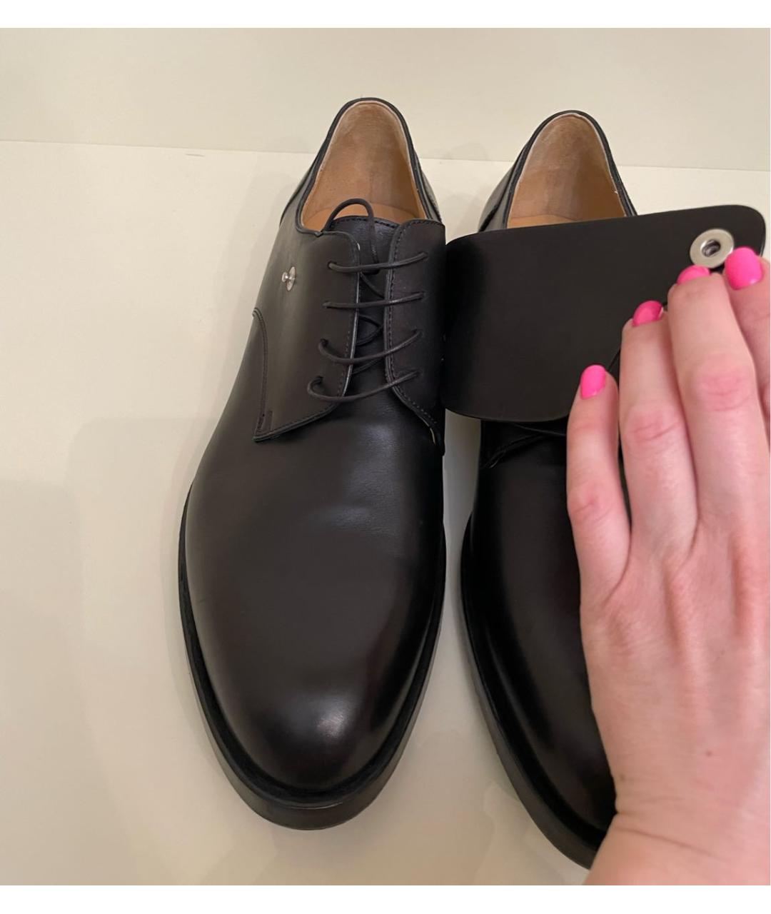 HERMES PRE-OWNED Черные кожаные туфли, фото 4