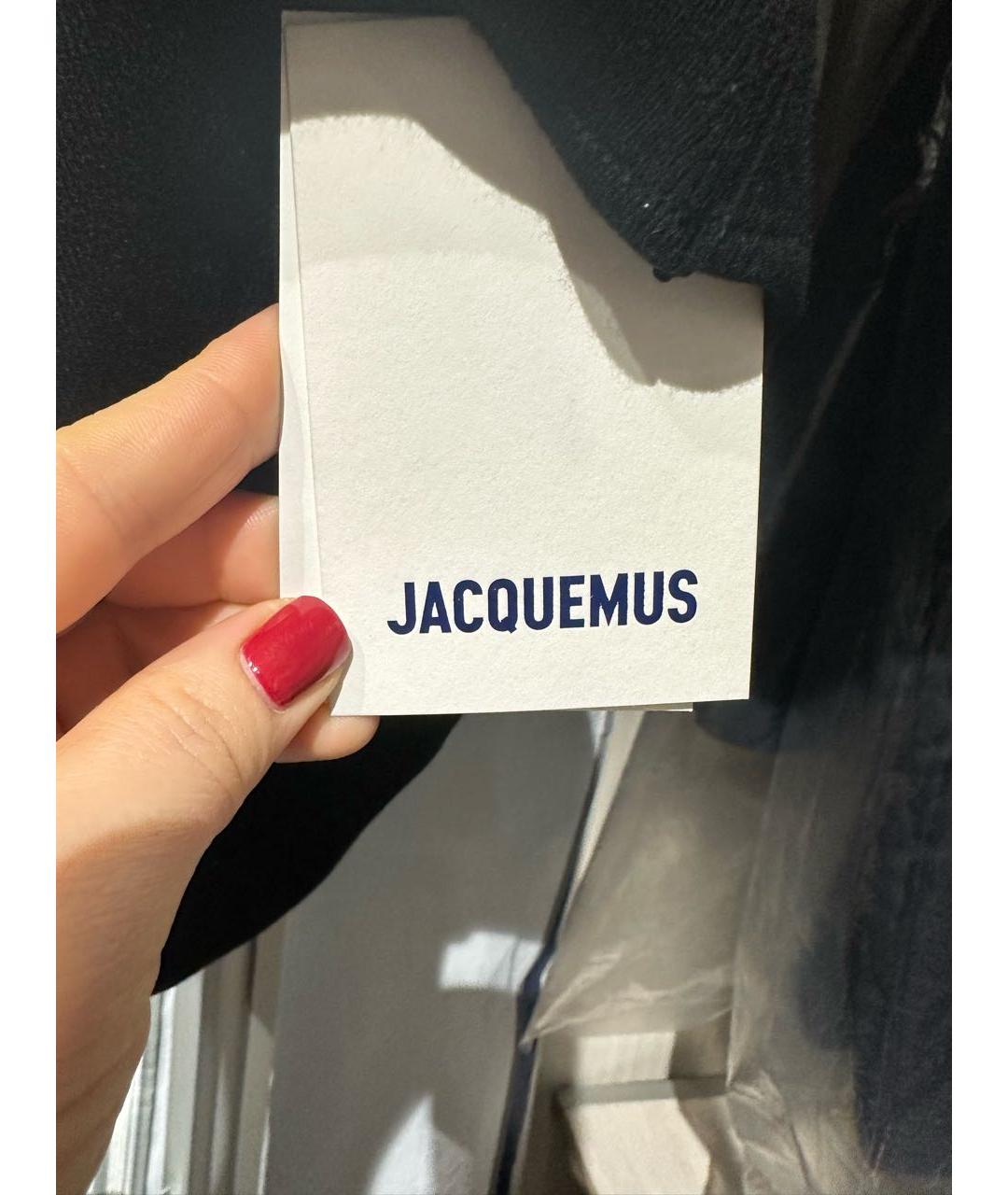 JACQUEMUS Черная вискозная водолазка, фото 4