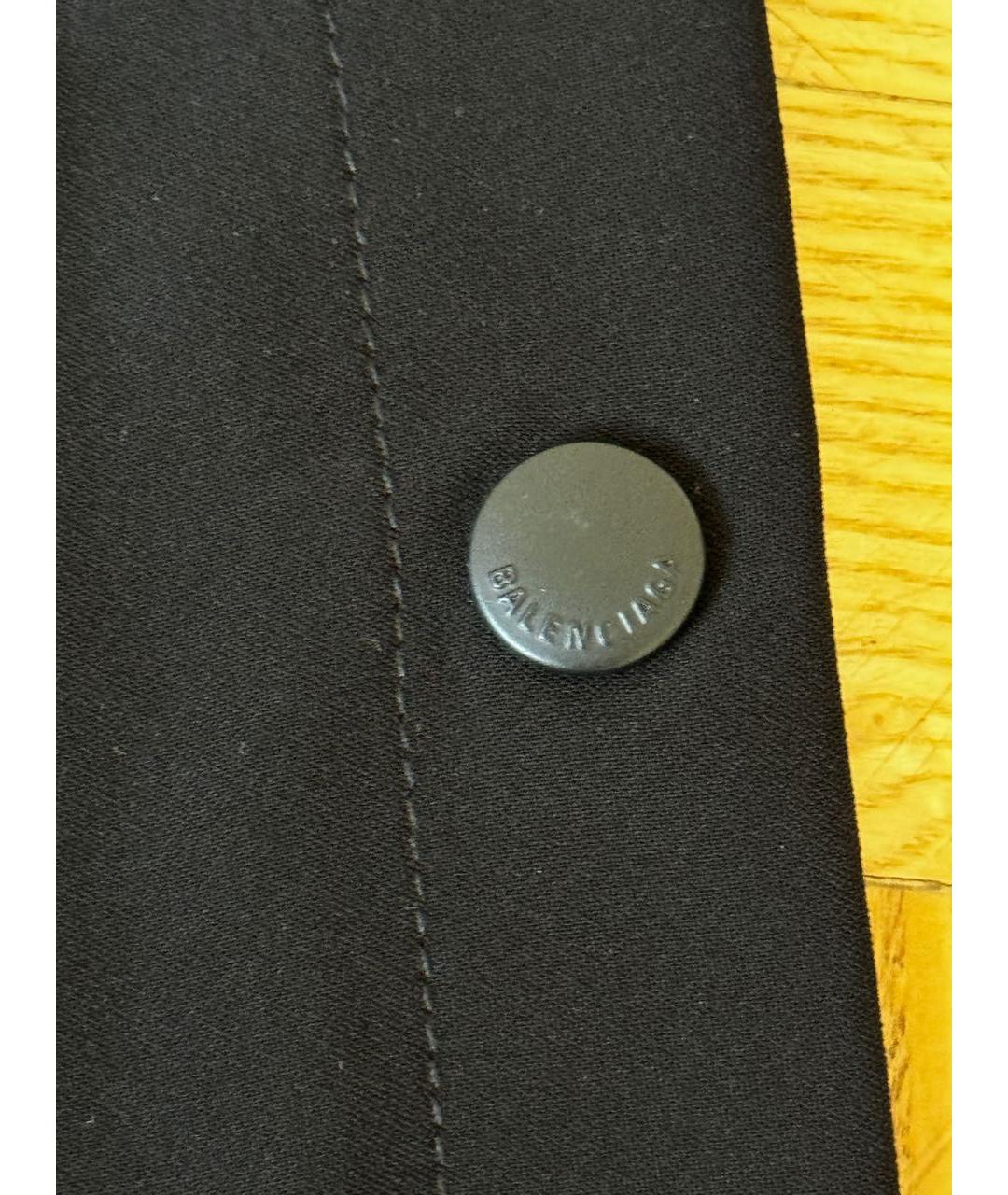 BALENCIAGA Черные полиамидовые повседневные брюки, фото 6