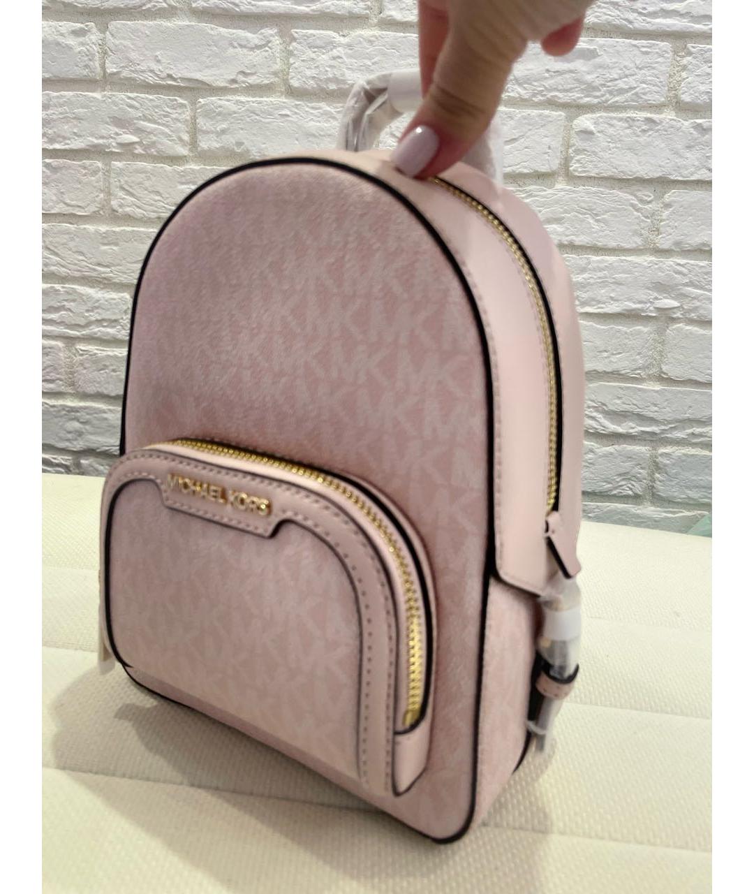 MICHAEL KORS Розовый кожаный рюкзак, фото 5