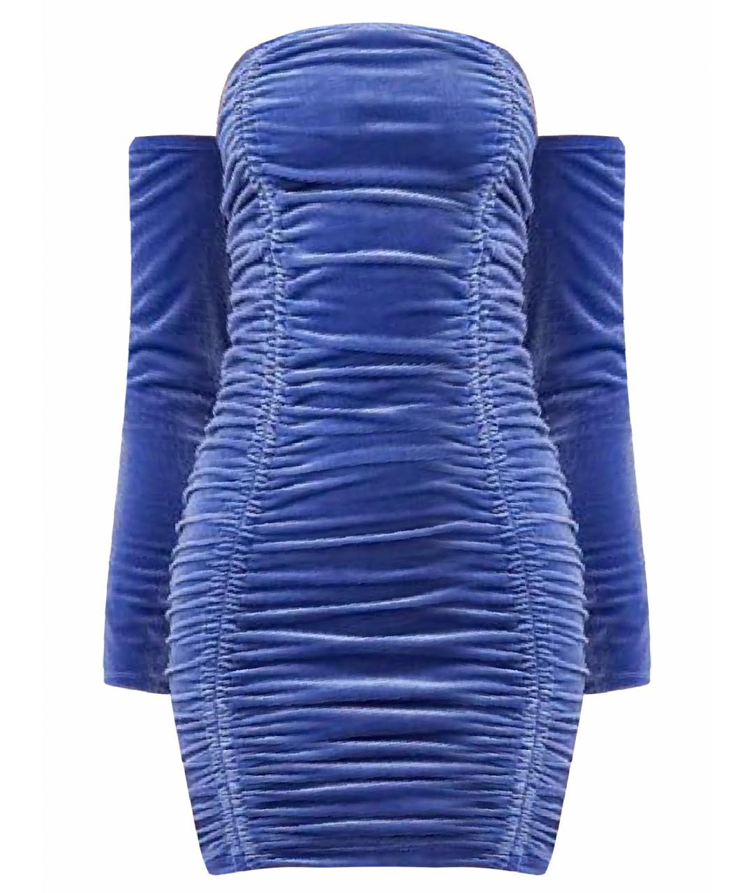 JUICY COUTURE Синее полиэстеровое коктейльное платье, фото 1