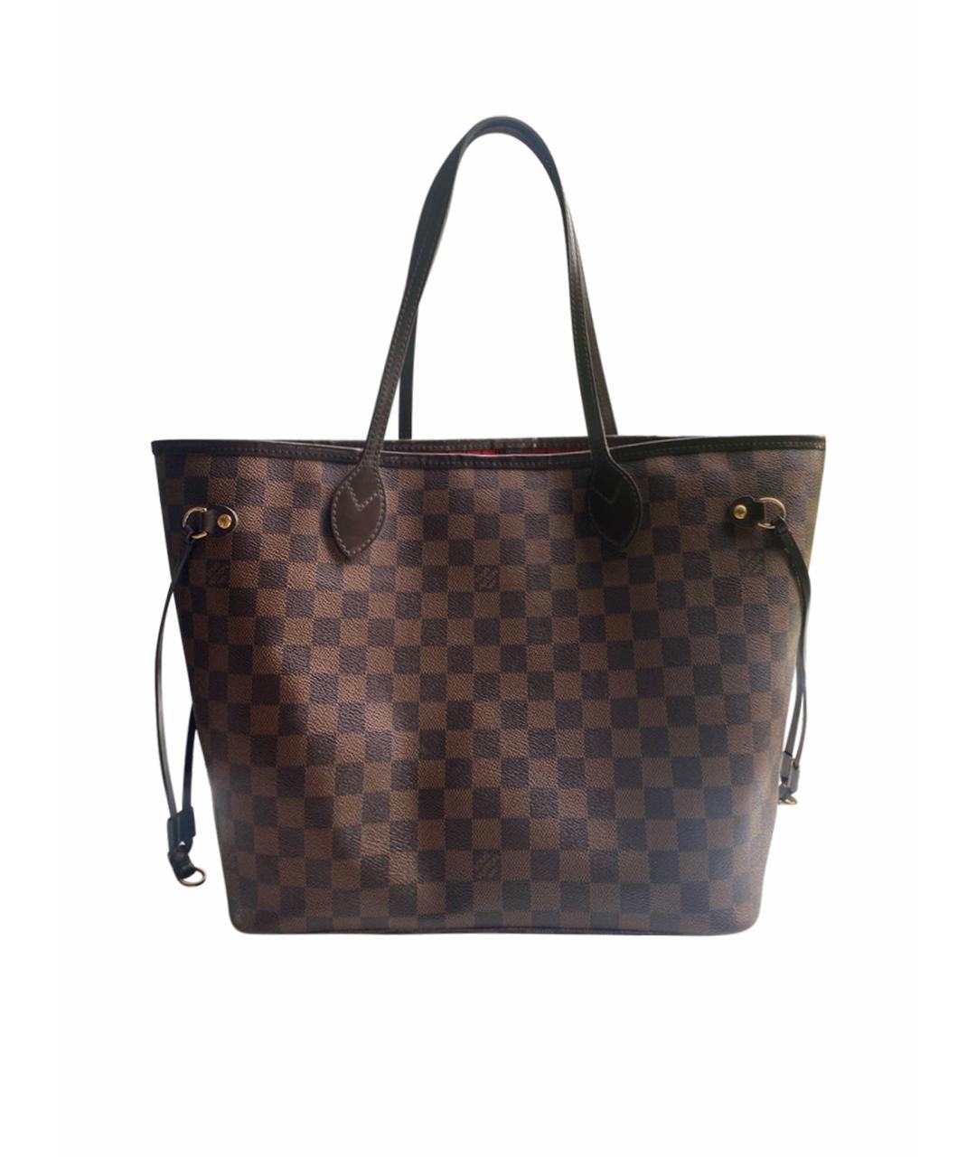 LOUIS VUITTON PRE-OWNED Коричневая кожаная сумка тоут, фото 1