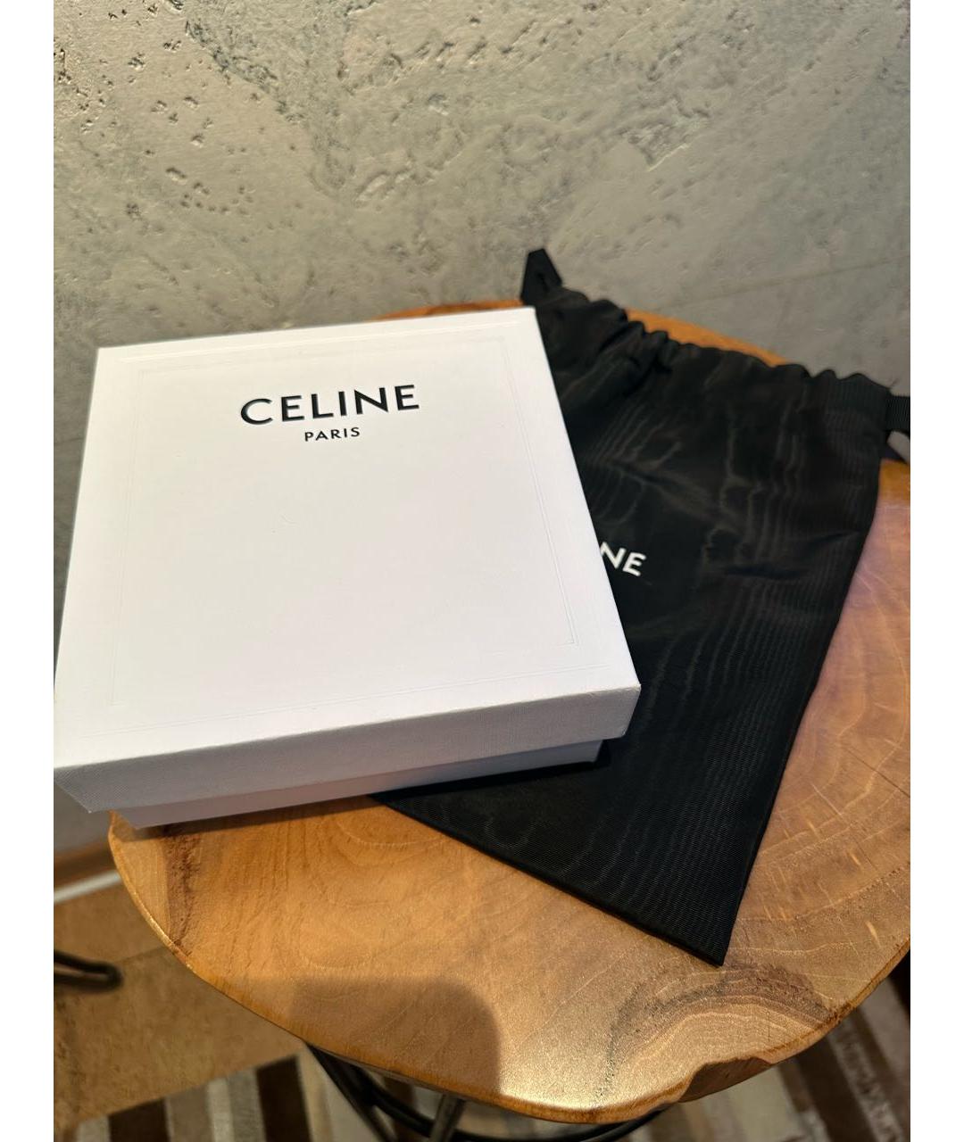 CELINE Коричневый кожаный ремень, фото 4
