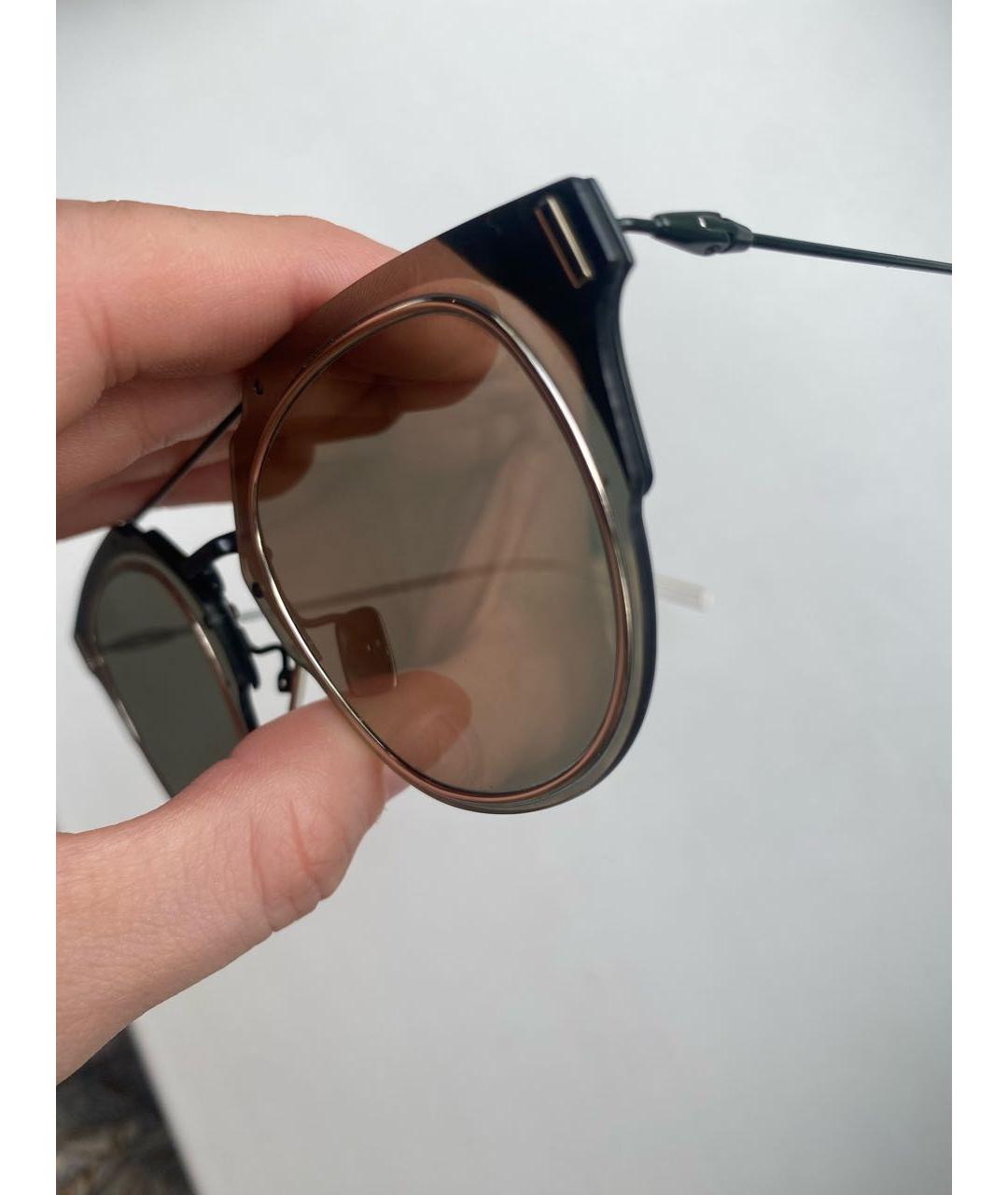 CHRISTIAN DIOR PRE-OWNED Антрацитовые металлические солнцезащитные очки, фото 2
