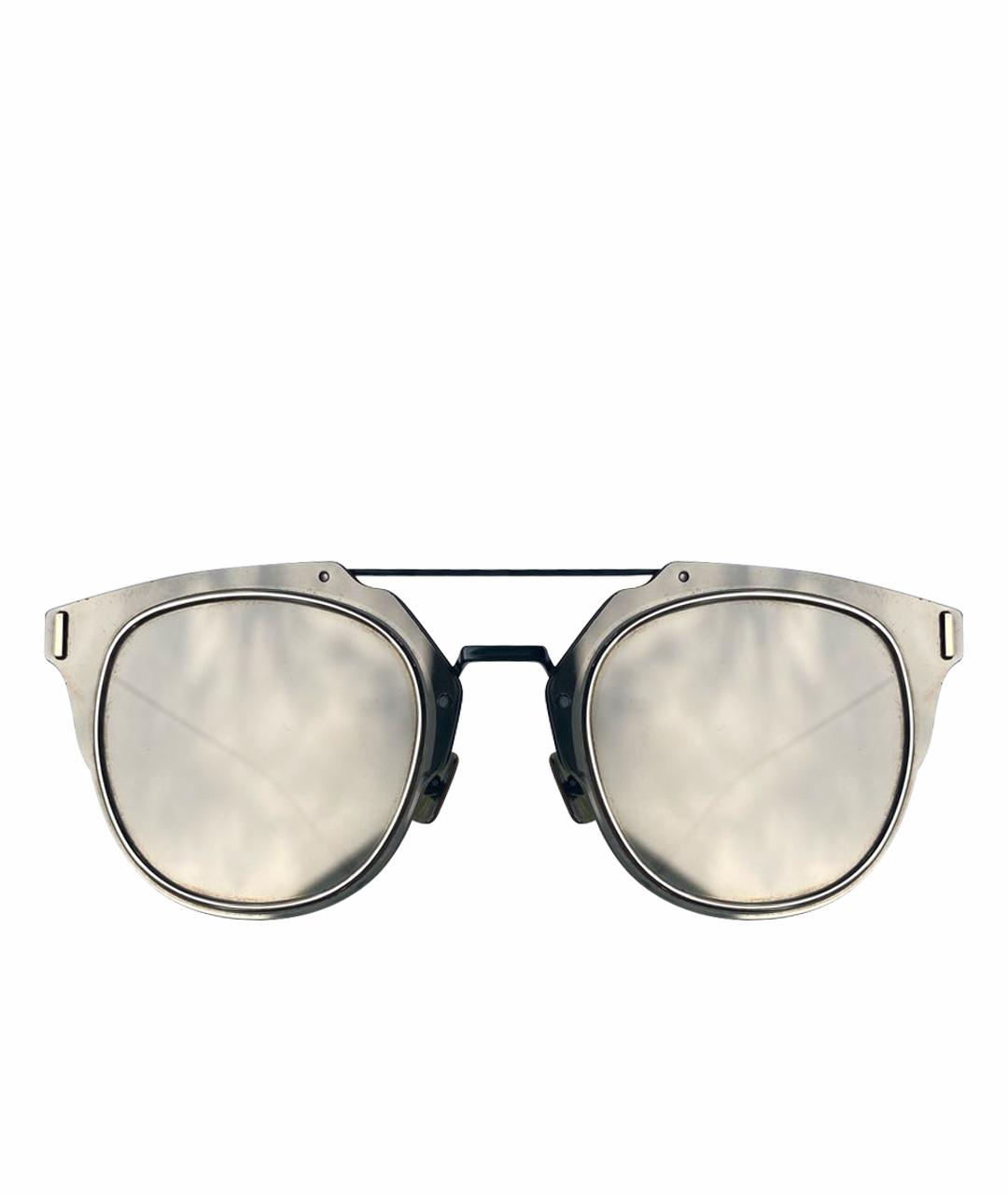 CHRISTIAN DIOR PRE-OWNED Антрацитовые металлические солнцезащитные очки, фото 1