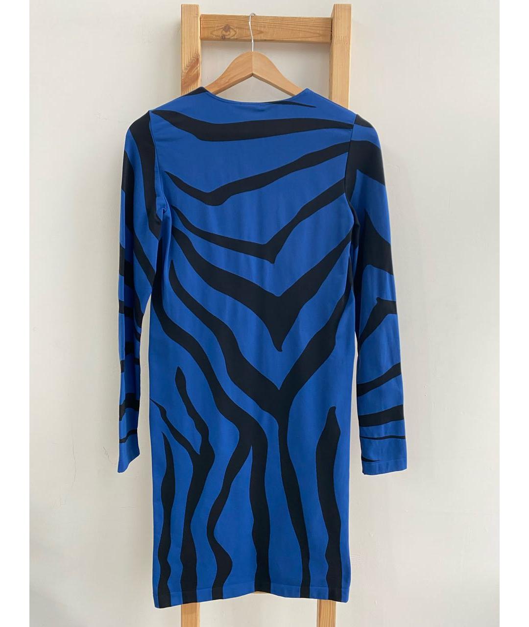 WOLFORD Синее полиамидовое повседневное платье, фото 3