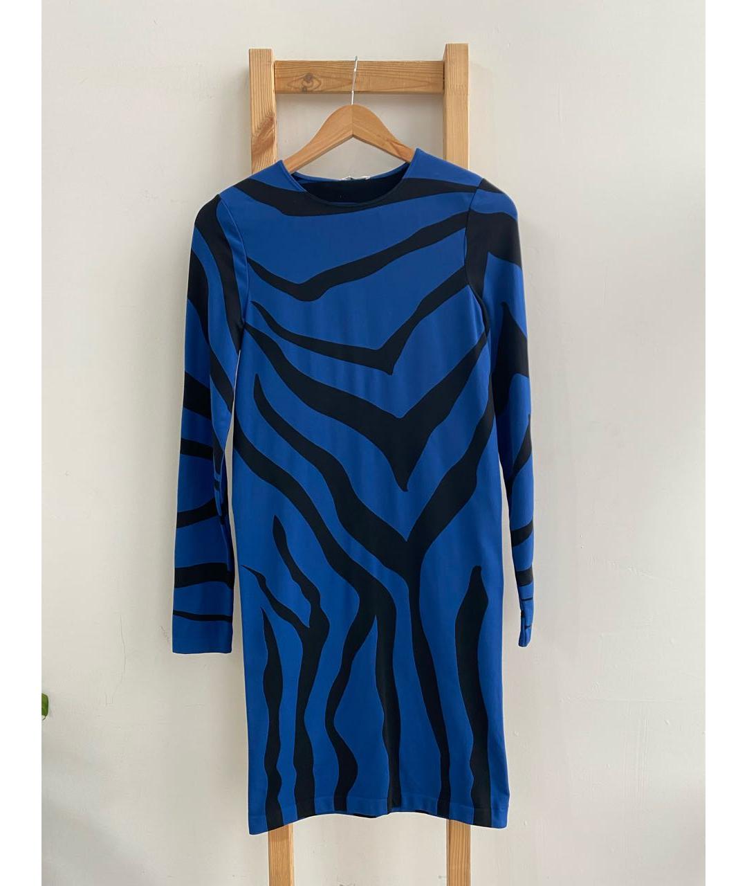 WOLFORD Синее полиамидовое повседневное платье, фото 5