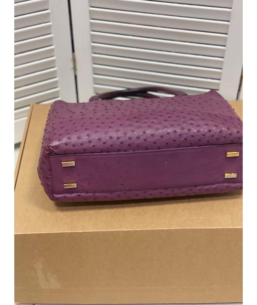 ZILLI Фиолетовая сумка тоут, фото 6