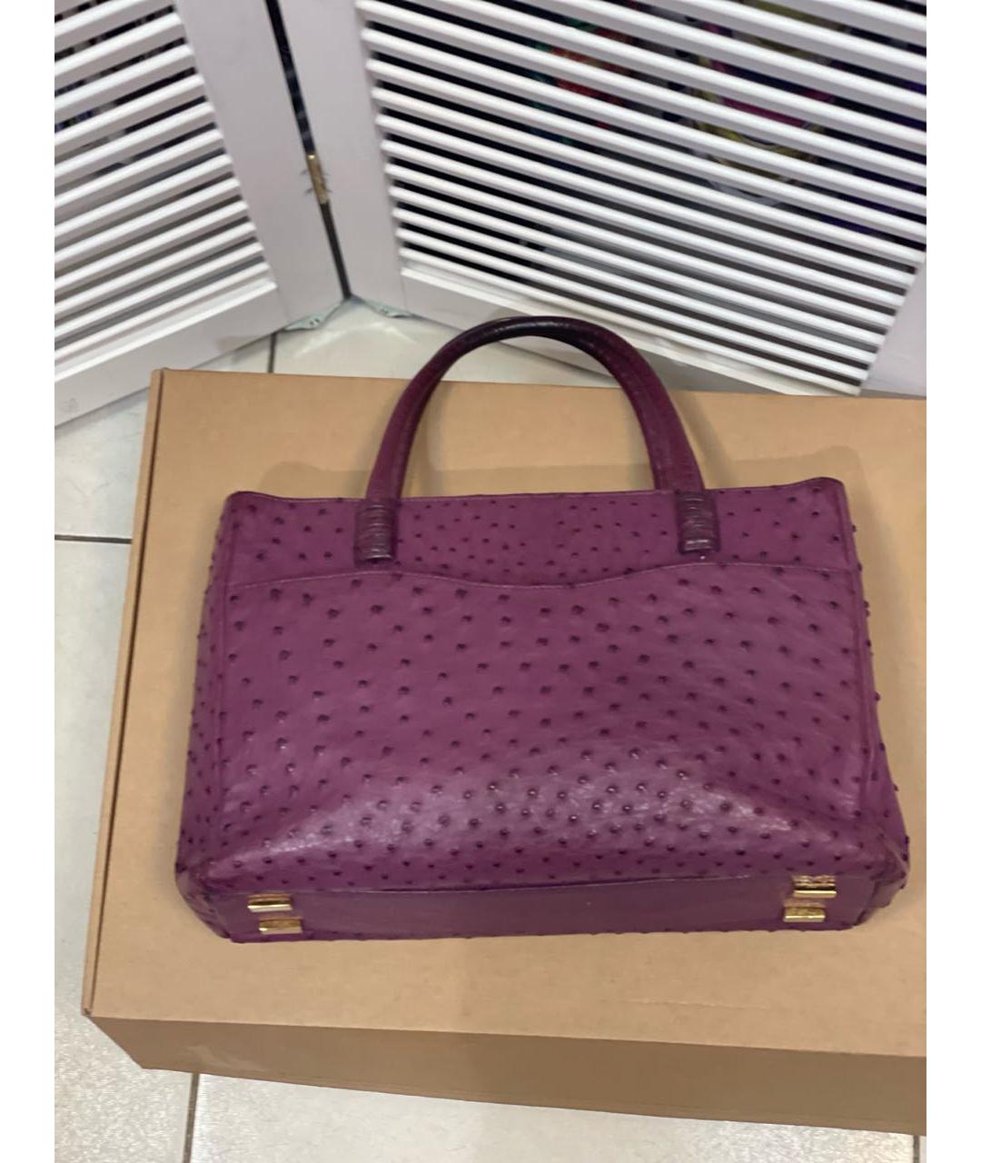ZILLI Фиолетовая сумка тоут, фото 3