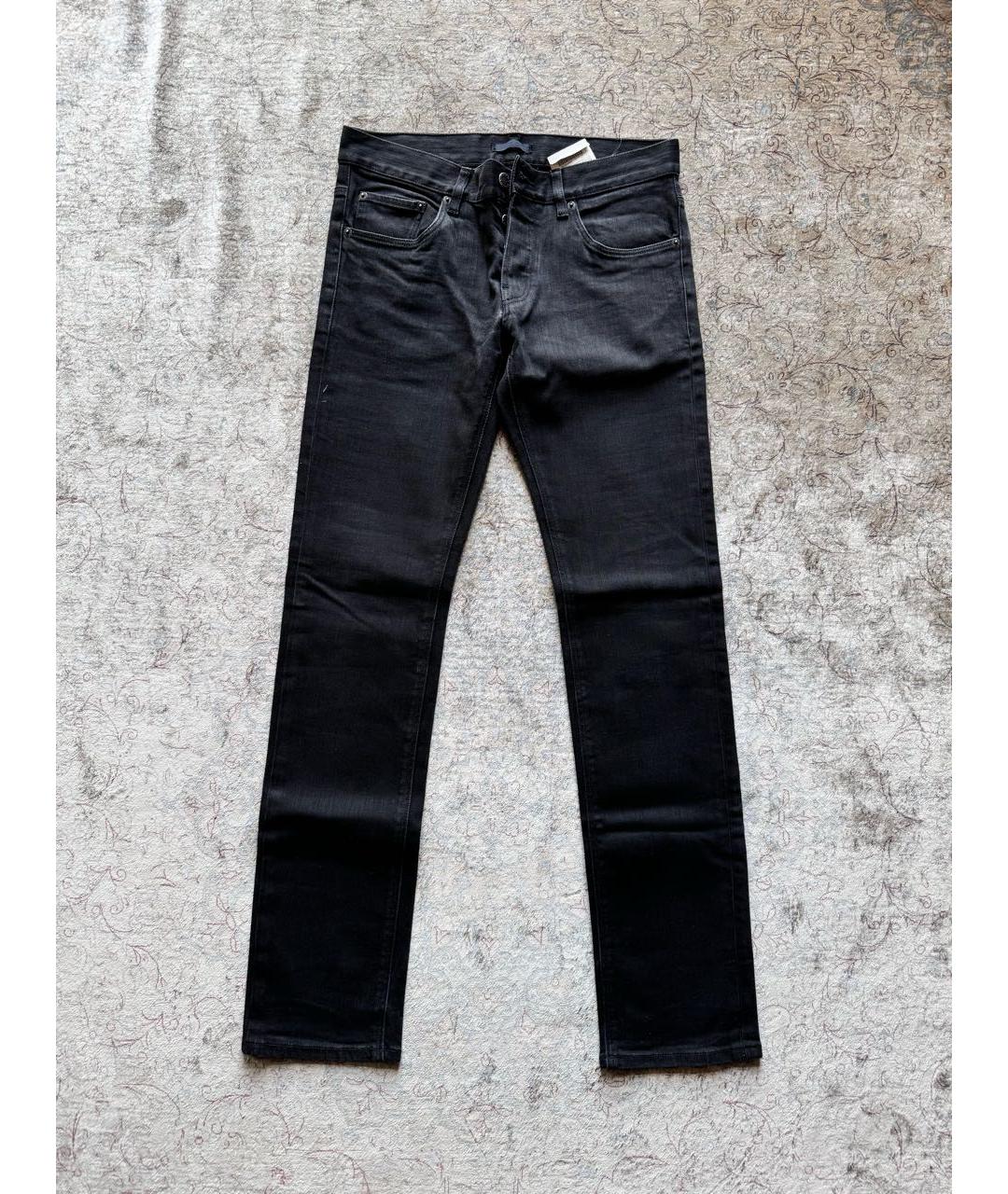PRADA Черные хлопковые прямые джинсы, фото 6