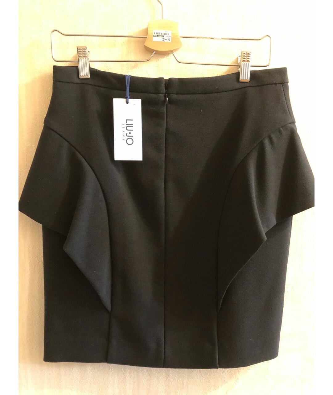LIU JO Черная полиэстеровая юбка мини, фото 2