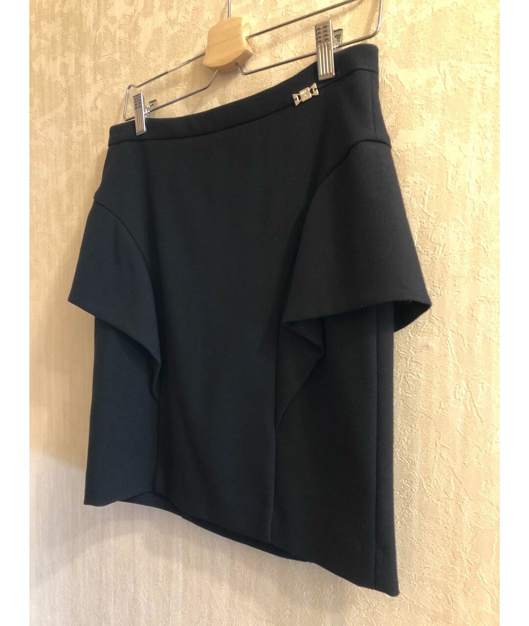 LIU JO Черная полиэстеровая юбка мини, фото 4