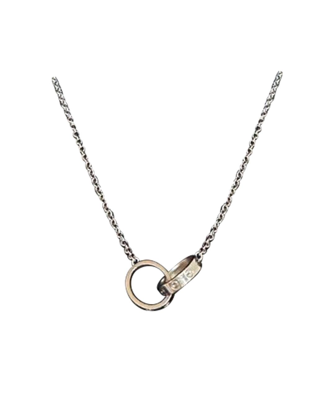 CARTIER Белое колье из белого золота, фото 1