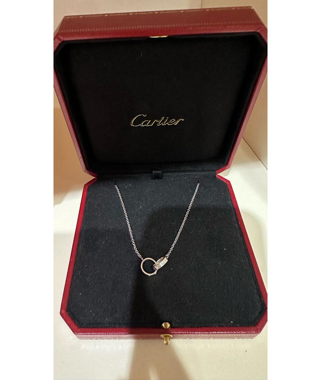 CARTIER Белое колье из белого золота, фото 9