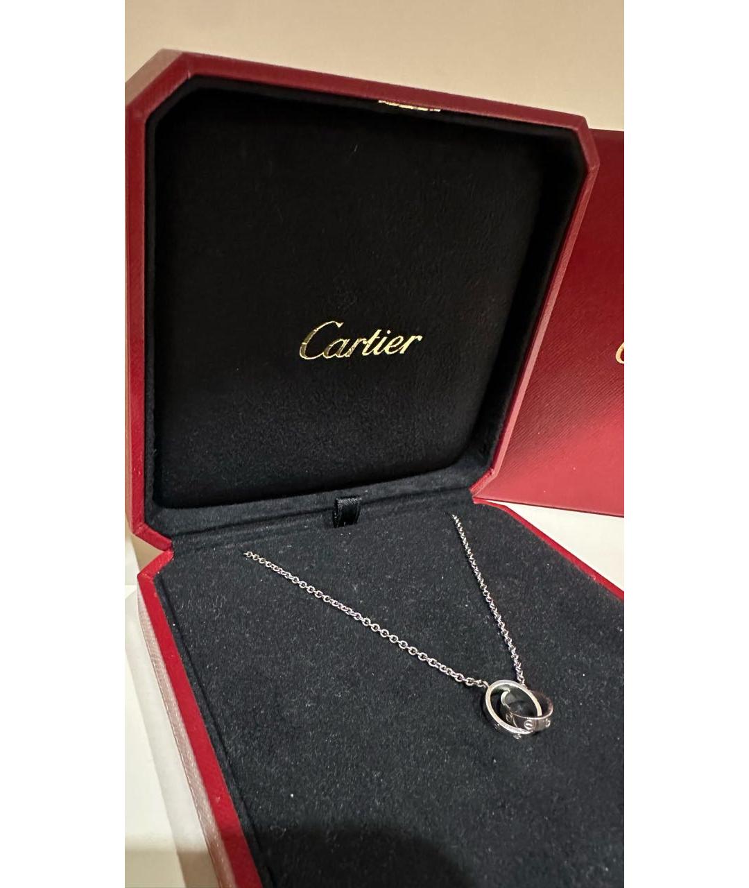 CARTIER Белое колье из белого золота, фото 3