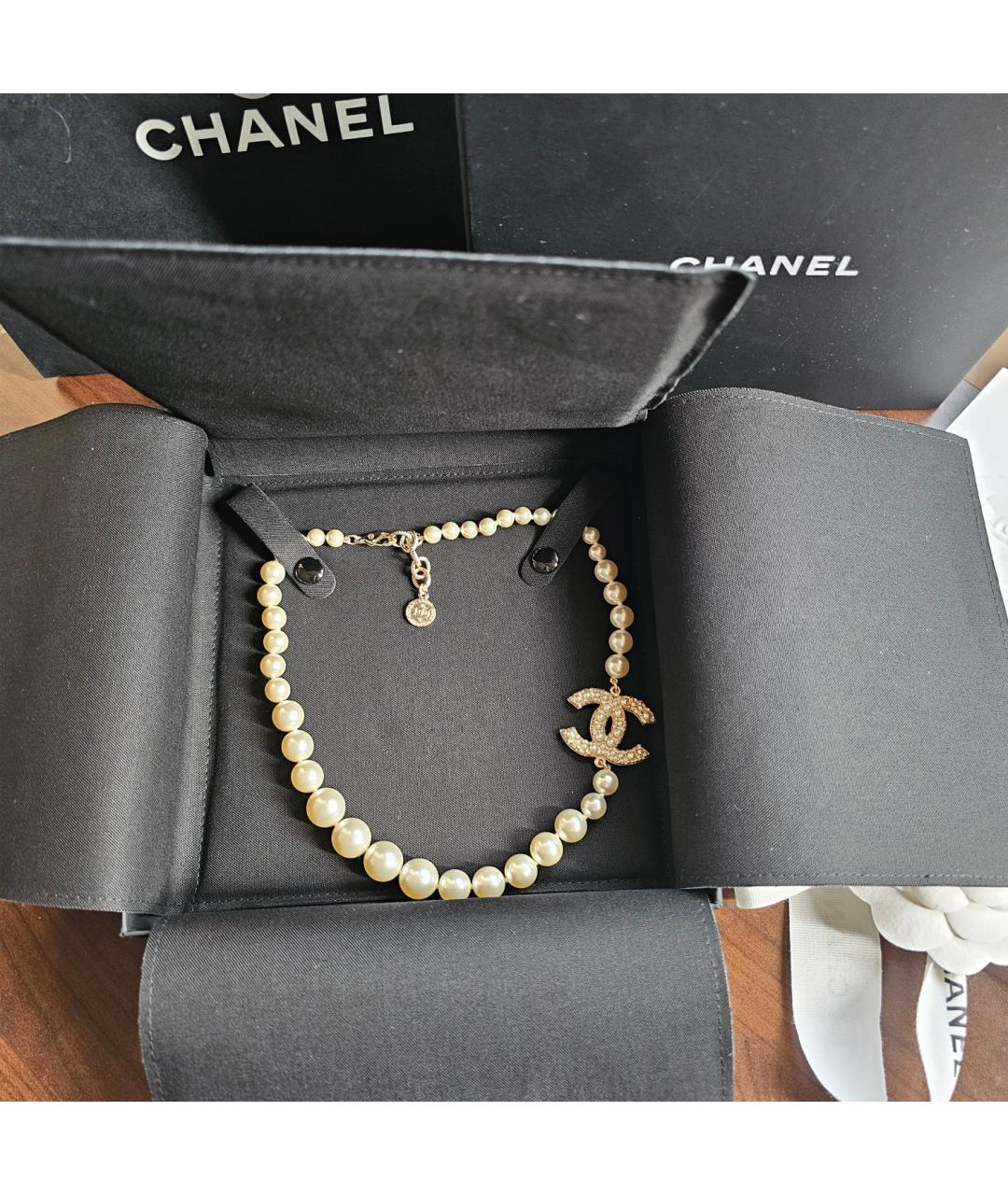 CHANEL Золотое колье, фото 7