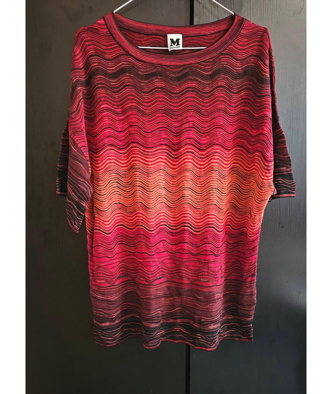 M MISSONI Бордовый вискозный джемпер / свитер, фото 10