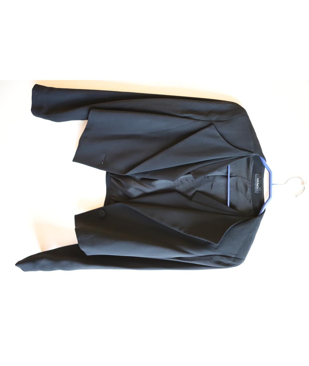 MAX&CO Черный полиэстеровый жакет/пиджак, фото 4