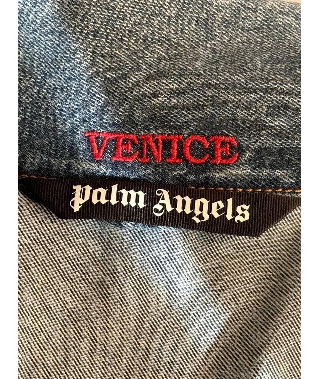 PALM ANGELS Синяя деним куртка, фото 4