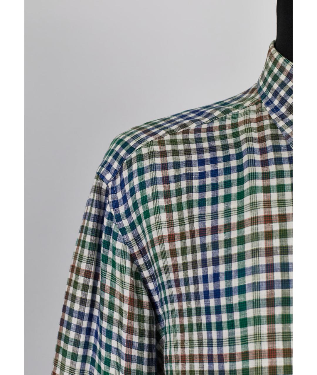 BRIONI Мульти льняная классическая рубашка, фото 5