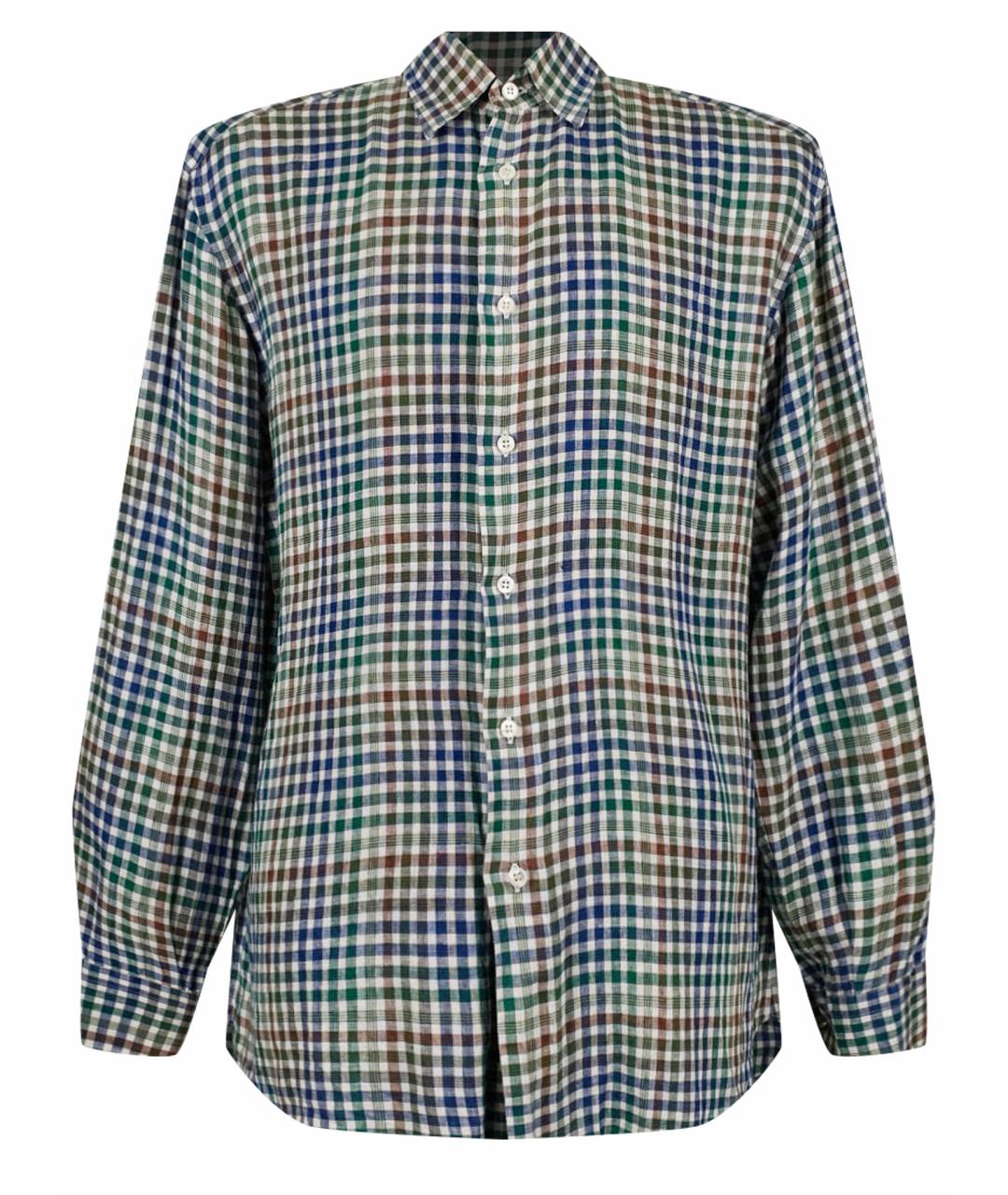 BRIONI Мульти льняная классическая рубашка, фото 1