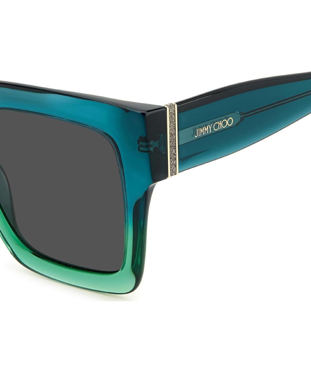 JIMMY CHOO Зеленые солнцезащитные очки, фото 3