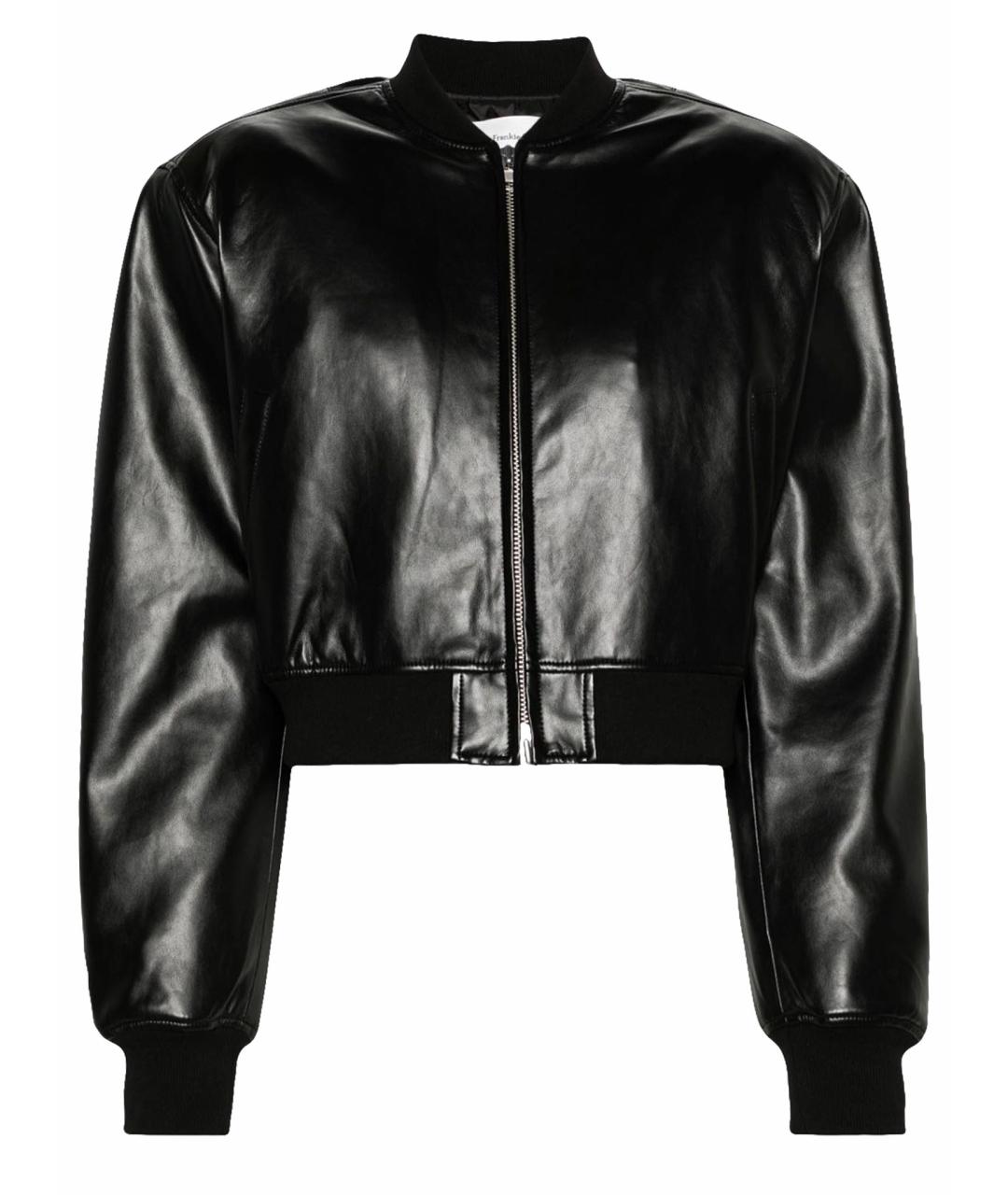 THE FRANKIE SHOP Черная полиуретановая куртка, фото 1