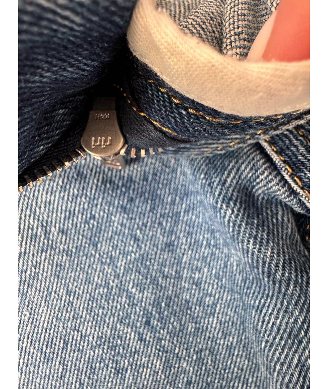 CHRISTIAN DIOR PRE-OWNED Голубые хлопковые прямые джинсы, фото 6