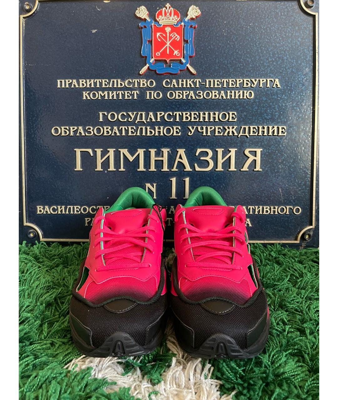 ADIDAS X RAF SIMONS Мульти кожаные низкие кроссовки / кеды, фото 2