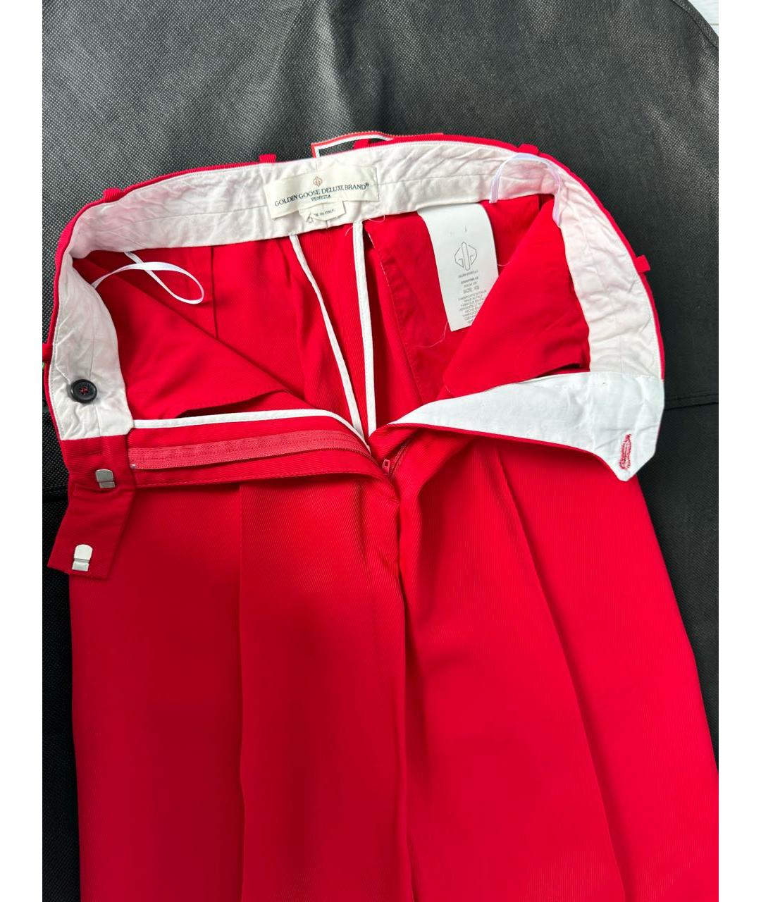 GOLDEN GOOSE DELUXE BRAND Красный вискозный костюм с брюками, фото 6