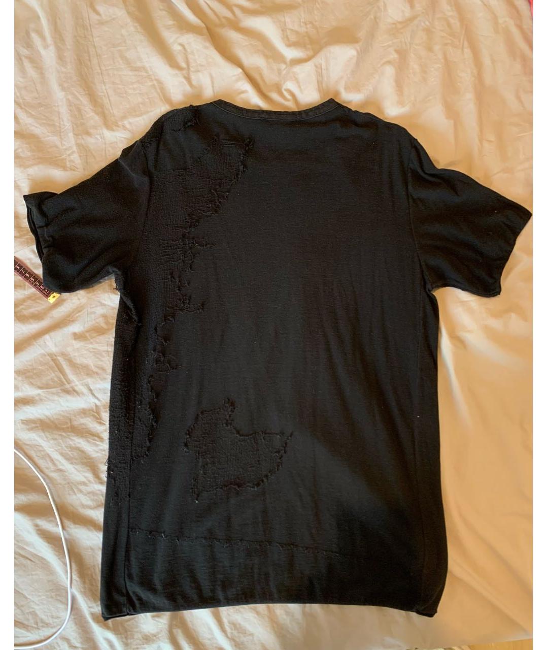 RH45 Черная хлопковая футболка, фото 2